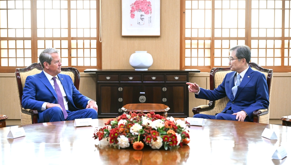 조현 외교부장관, '브라이언 켐프' 미국 조지아 주지사 면담
